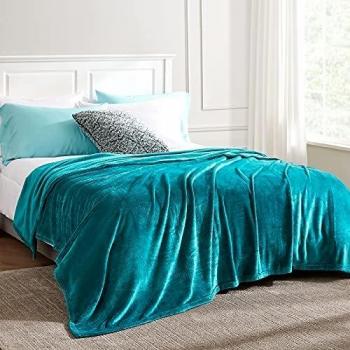 EHEYCIGA Teal Soft Warm Blanket for Settees and Armchairs