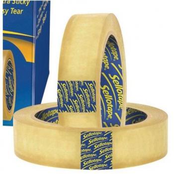 Sellotape Original Golden Tape 24mm x 66m Pack of 6
