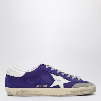 Golden Goose Men's Super-Star Sneakers | Size 41 | Iris/White/Grey