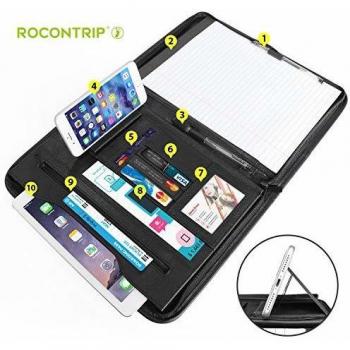 Zippered Writing Pad with Card Holders