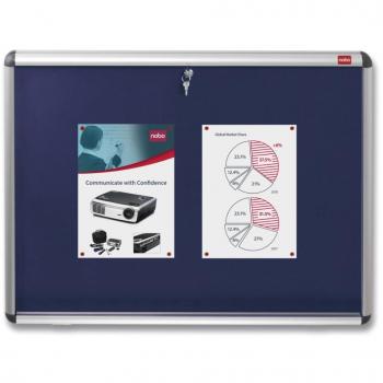 Nobo A0 Internal Display Case with Vibrant Felt Board
