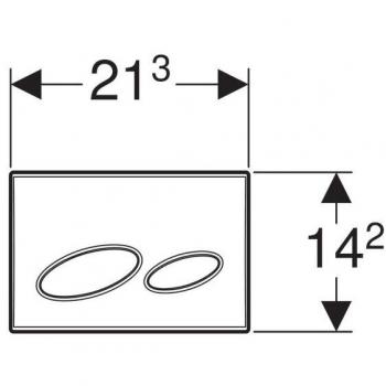 Geberit White Inspection Plate for Kappa20