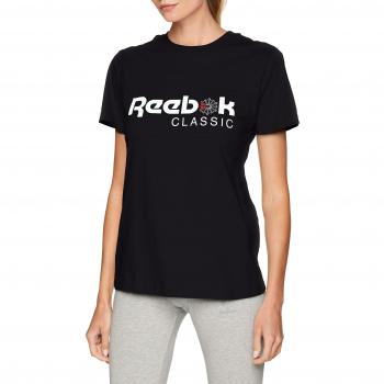 Reebok F Classic tee Camiseta Mujer Negro