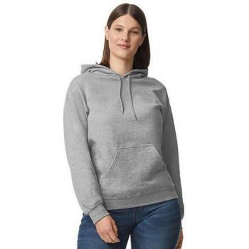 Gildan Grau Midweight Sweatshirt Unisex Hoodie (M)