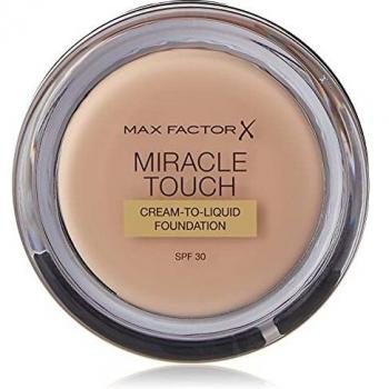 Max Factor Miracle Touch Foundation, neue und verbesserte Formel, LSF 30 und Hyaluronsäure, Vanille