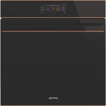 Schwarzglas-Eclipse 60 cm Einbaubackofen mit Pyro‑Steam-Technologie