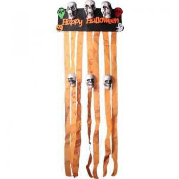 Kids Halloween Skull Backdrop Curtain