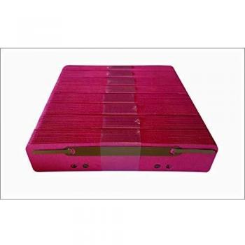 Heftstreifen rot mit Metalldeckleiste 3,4 x 15 cm 100 Stück