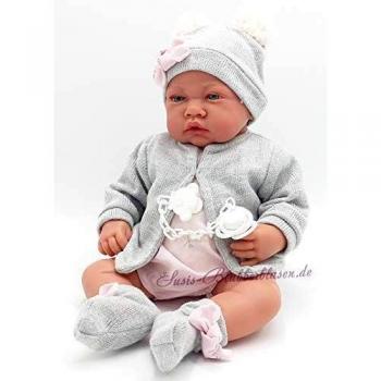 Muñeca Antonio Juan Recién Nacida Gris