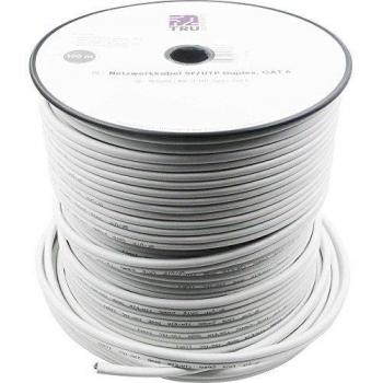 TRU Components CAT 6 Netzwerkkabel SF/UTP 8 x 2 x 0.196mm² 100m Weiß