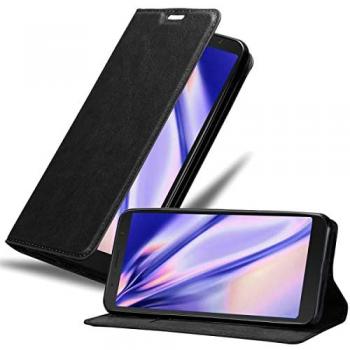 Funda Alcatel 3C Negra Antracita con Cierre Magnético y Tarjetero