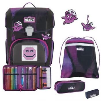 Scout Neo Set Movie Star Pink Pixel Schulranzenset