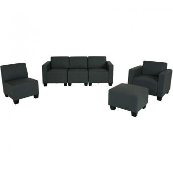 Ensemble de Canapés Modulaires Lyon 3-1-1-1 Gris Foncé