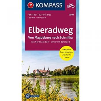 KOMPASS Fahrrad-Tourenkarte Elberadweg