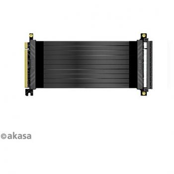 Akasa RISER BLACK X2 PCIe 3.0 x 16 Riser cable 20CM 180°