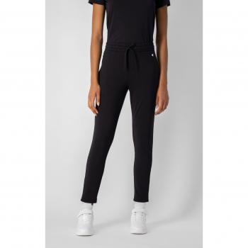 Pantaloni Tuta Elasticizzati Gamba Dritta Neri Champion da Donna