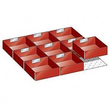 Multi-Compartment Drawer Organizer, 9 Inserts, 50mm Front