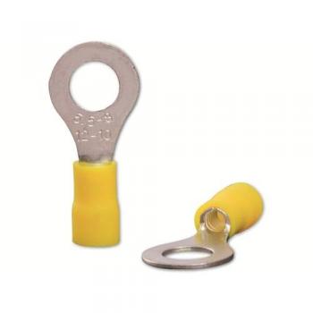 22C459 Ringkabelschuh Querschnitt (max.)=6.0 mm² Loch-Ø=8.5 mm Teilisoliert Gelb 1 Set