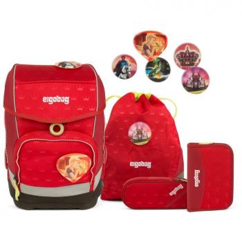 ERGOBAG Küss den Bär Schulrucksack, 40 cm, Rote Kronen