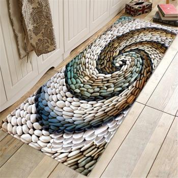 Kitchen and Hallway Seascape Print Bath Mat 40X120 CM