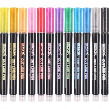 24 Colors Double Line Highlighters