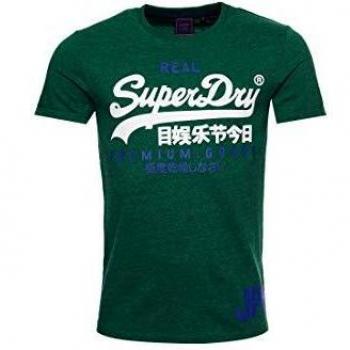 Tee-shirt Superdry VINTAGE LOGO DUO TEE-SHIRT Willow Green Grit