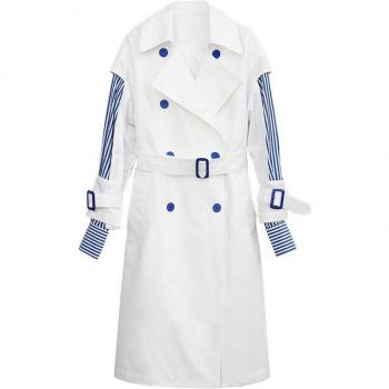 Chic Korean Women's Windbreaker with Paper Sleeve