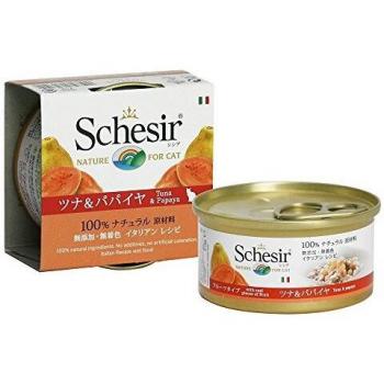 Schesir Tonnetto Con Papaya Lattina Cibo Umido Gatto Adulto 75 G Agras Delic