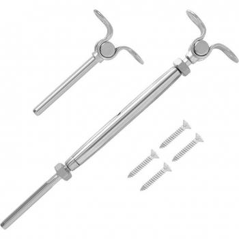 Edelstahl‑Umschaltspanner für Deckkabel, 5‑Positionen, 3/16 Geländer-System