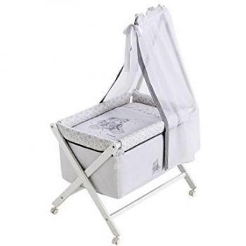 Mini-Berceau Complet Carina Lulu 100% Coton Brodé