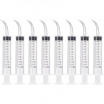 Set de 8 Jeringas Dentales con Punta Curva