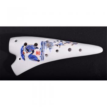 Mini Ocarina de Viento 12-Hoyos C-Tono Porcelana