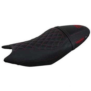 Cover sella Sihlar 3RD Rosso per Trident 660 (21‑23) con Logo