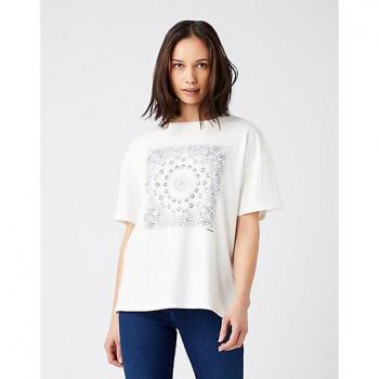 T-shirt donna Wrangler girlfriend distressed