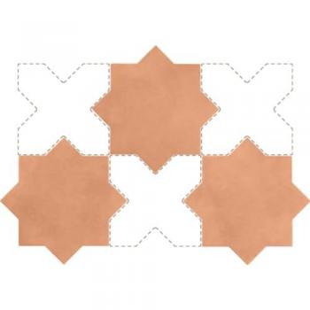 Étoile Kasbah Terrazzo – Carrelage sol/mur 16,8 × 16,8 cm (0,5 m² boîte)