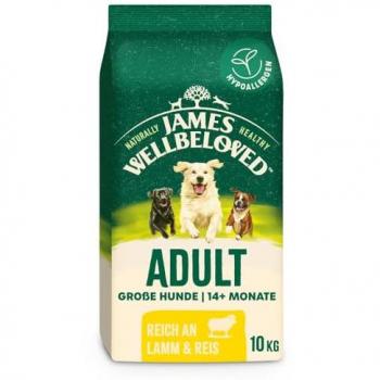James Wellbeloved Große Hunde: Lamm‑Reis‑Kombination – 10 kg