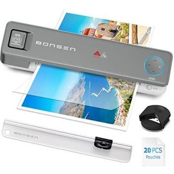 BONSEN Home School Laminator – 9 Zoll, 4‑fach, inkl. Eckenrunder und Schere