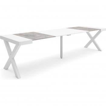 Table console extensible élégante 300 cm pieds en bois massif