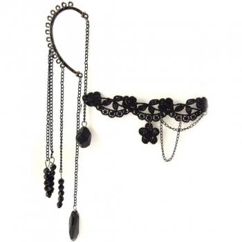 Lily's Éclat Ivoire : Parure Dentelle (Bracelet + Bague + Boucles)