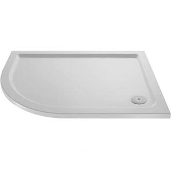 Slip Resistant Left Hand Offset Quadrant Shower Tray 1200mm x 900mm