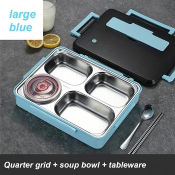 Caja Bento portátil de acero inoxidable