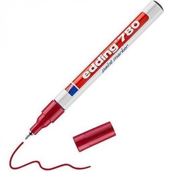 Edding 780 marqueur peinture pointe ronde rouge