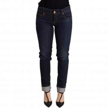 Acht Blue Washed Low Waist Skinny Jeans