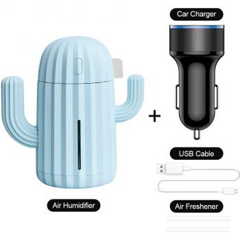 340ml LED Car Air Humidifier Mini Cactus Diffuser USB for Alfa Romeo 159