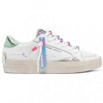 Crime London Sk8 Deluxe White Leather Shoes – UK 5 Women’s