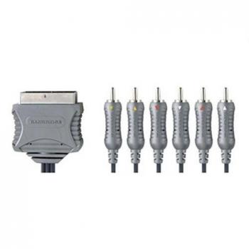Bandridge 6‑Channel Scart Phono Lead