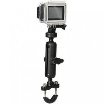Soporte de bicicleta para cámaras de acción, con adaptador 1/4 para GoPro Hero8/7/6/5/4/3+