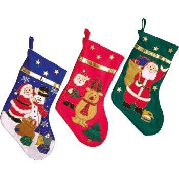 Calze per Doni Natalizi Babbo Natale, Panno, 46x0.5x29 cm