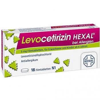 Levocetirizin HEXAL 5 mg 18 ST bei Allergien