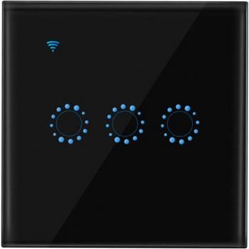 Interruptor de luz inteligente táctil 3 Gang WiFi para Alexa y Google Home
